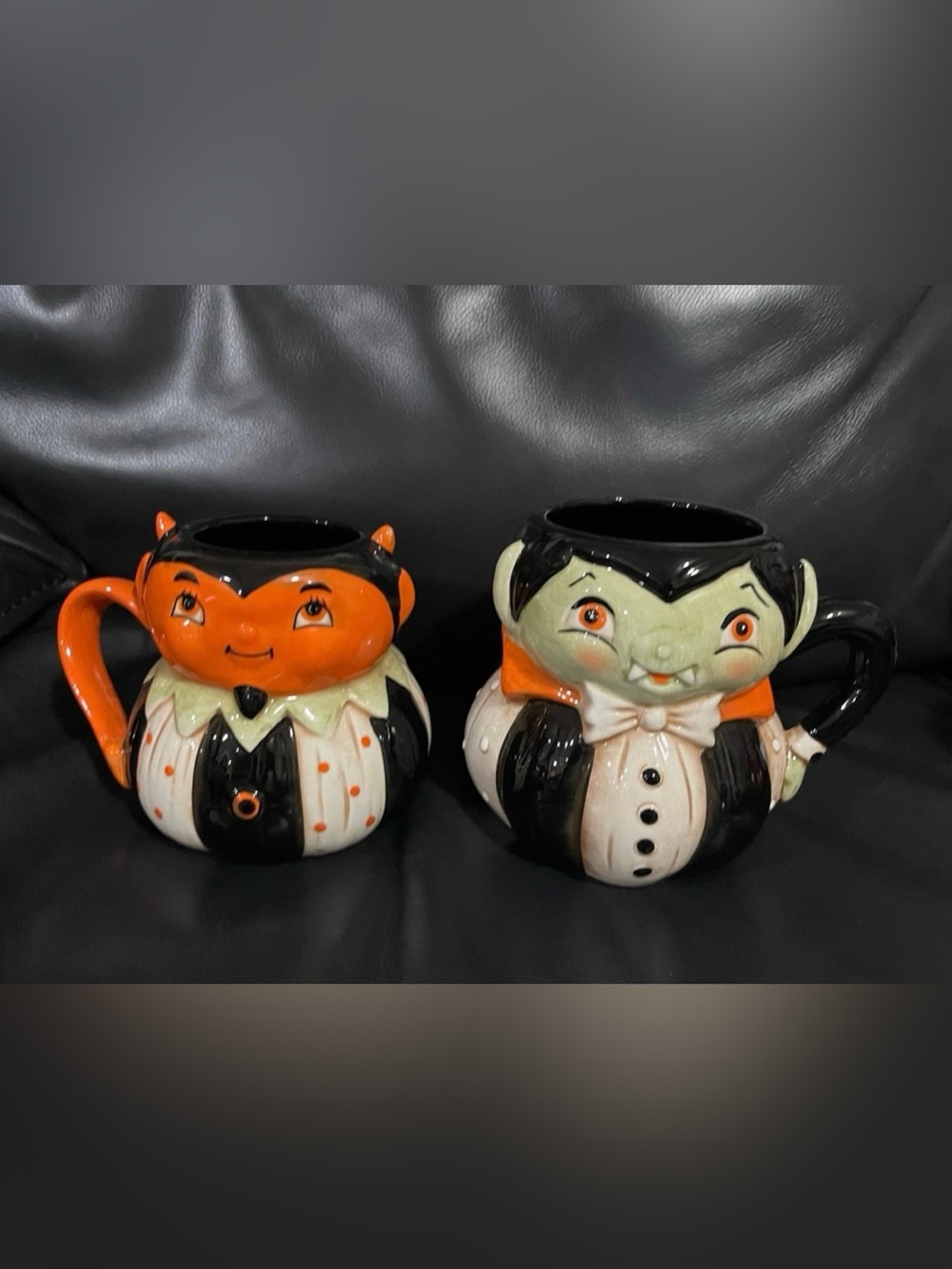 Halloween Johanna Parker Mugs Johanna Parker Halloween Dracula and Devil Mugs